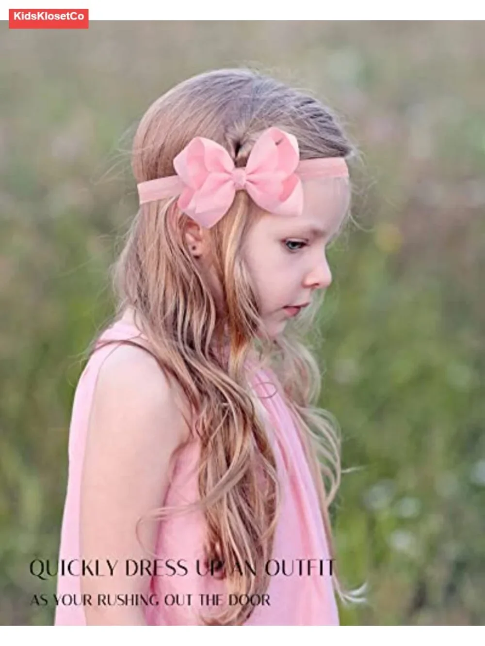 3 Pack 4in Grosgrain Ribbon Hair Bows Baby Girls Headbands